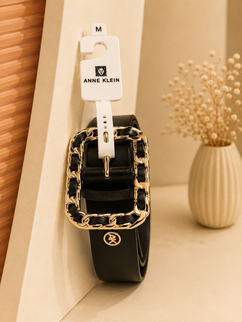 CEINTURE ANNE KLEIN BOUCLE MATELASSE