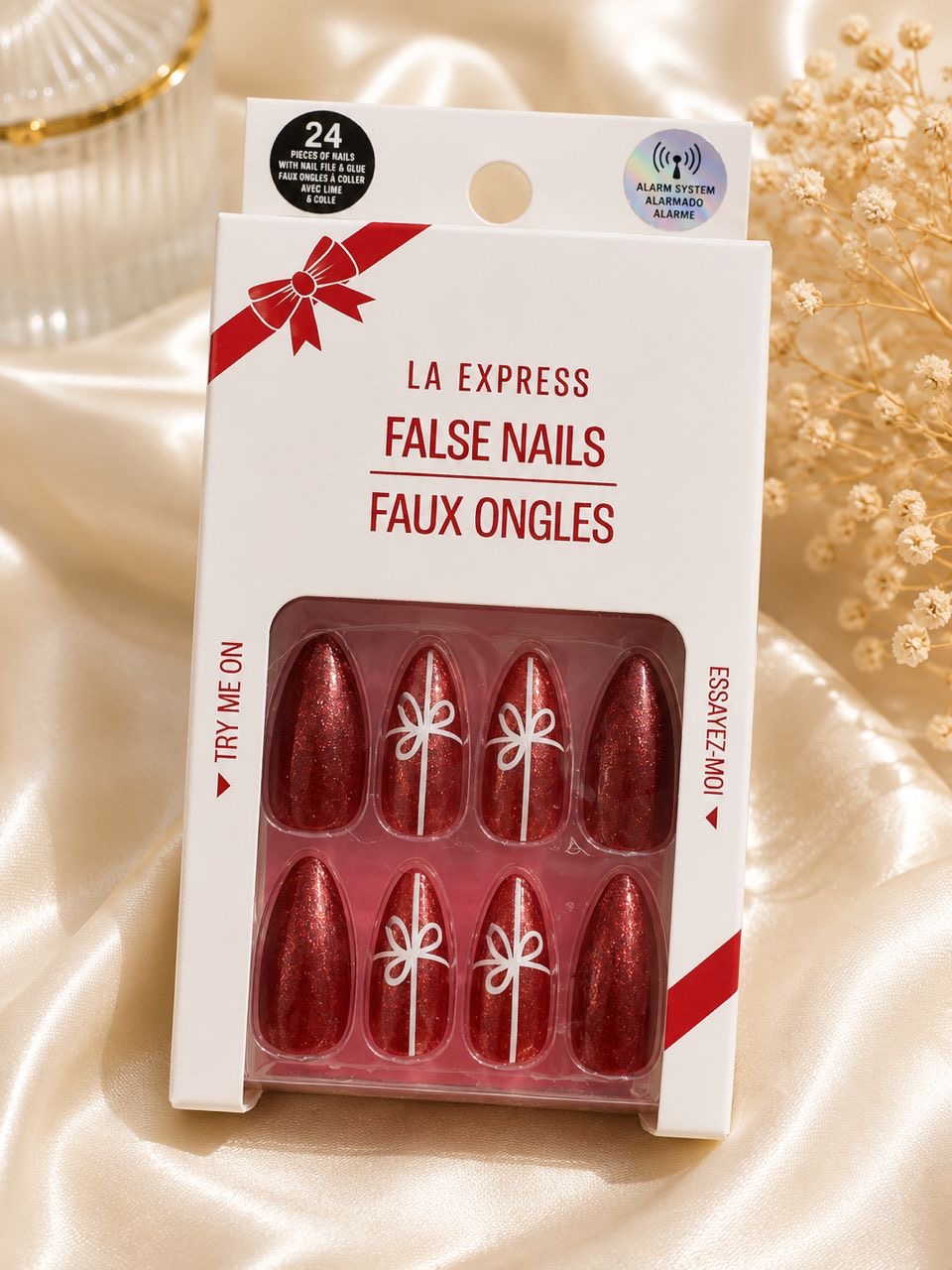 FAUX ONGLES ROUGE VIF