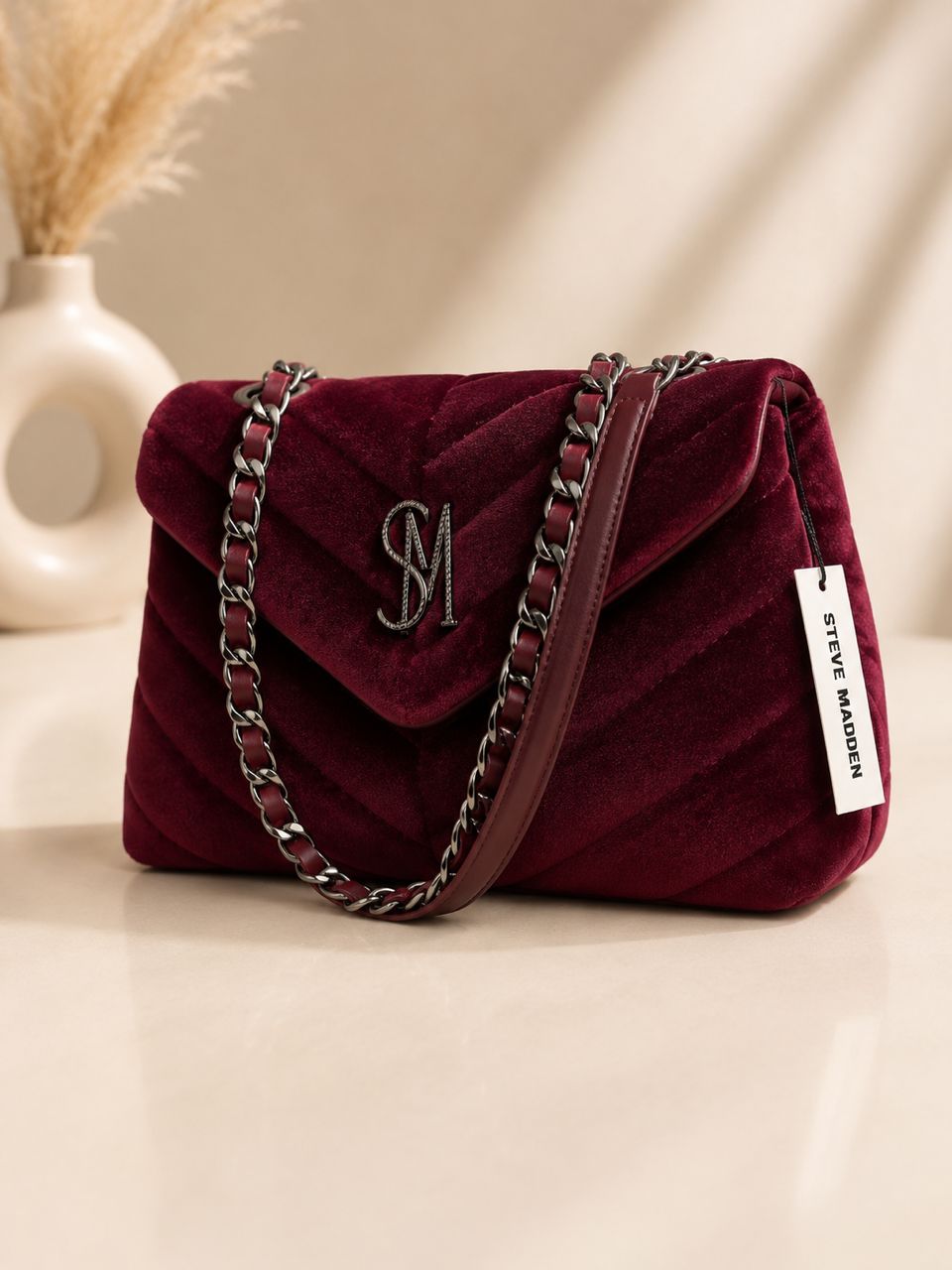 SAC STEVE MADDEN ROUGE